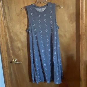 Blue sleeveless Sun dress